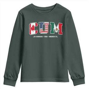CUM Canada USA Mexico Patriotic Soccer Fans Youth Sweatshirt
