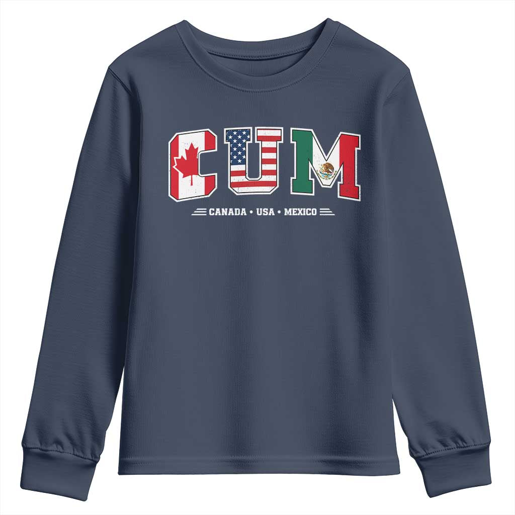 CUM Canada USA Mexico Patriotic Soccer Fans Youth Sweatshirt