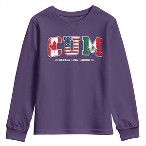 CUM Canada USA Mexico Patriotic Soccer Fans Youth Sweatshirt