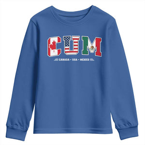 CUM Canada USA Mexico Patriotic Soccer Fans Youth Sweatshirt