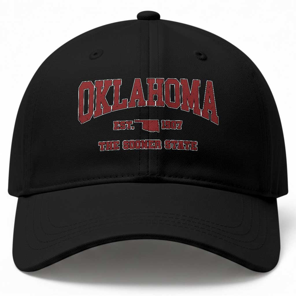Oklahoma Sports Throwback Design Jersey Style Baseball Cap