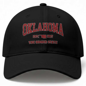 Oklahoma Sports Throwback Design Jersey Style Baseball Cap