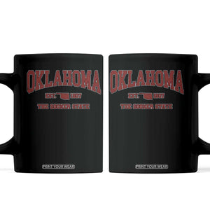 Oklahoma Sports Throwback Design Jersey Style Coffee Mug