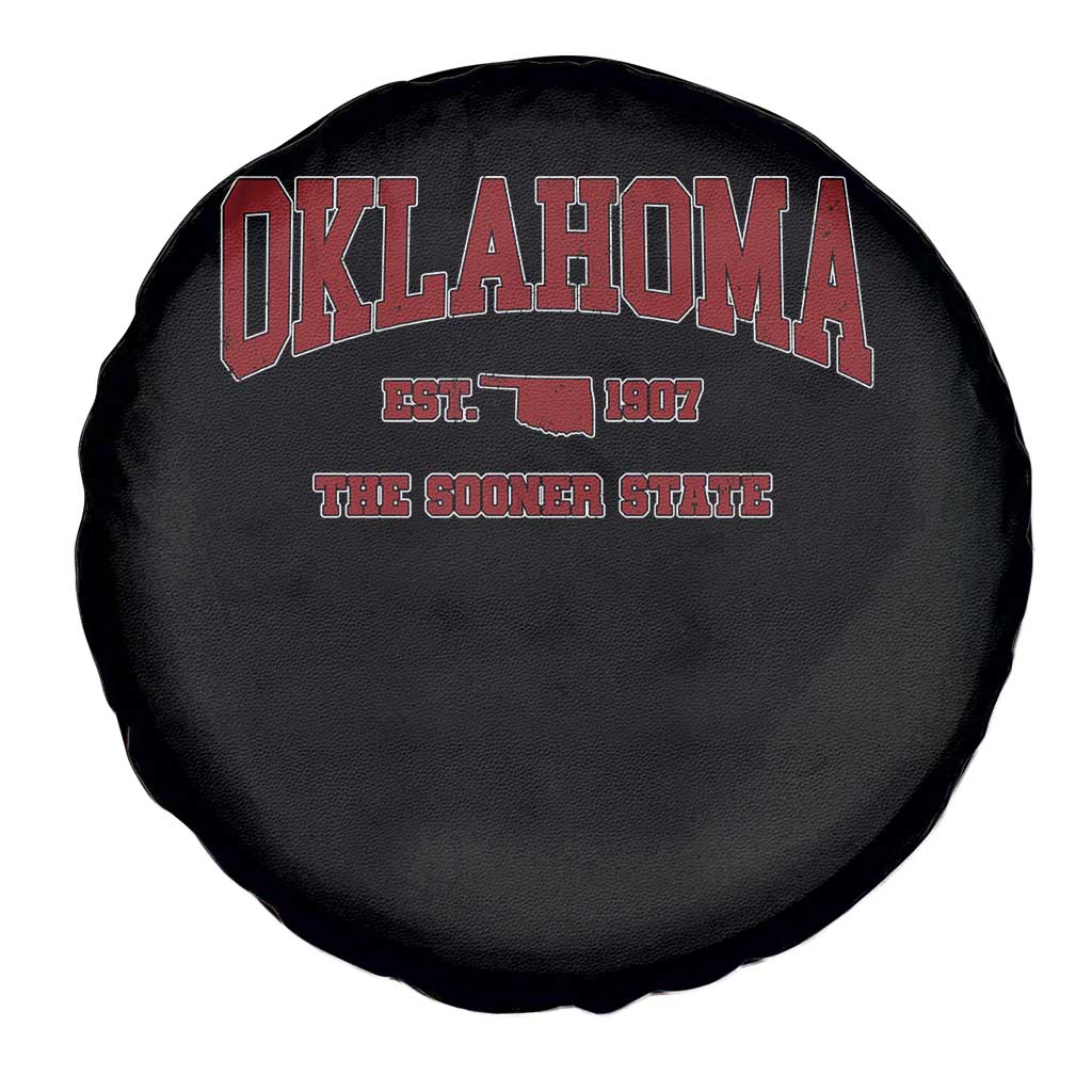 Oklahoma Sports Throwback Design Jersey Style Spare Tire Cover