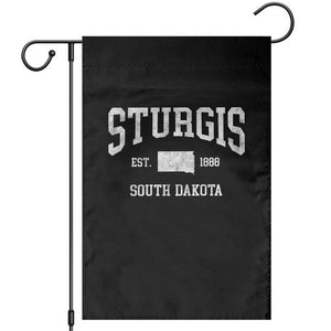 Sturgis South Dakota Est 1888 Garden Flag Vintage SD State Map Pride