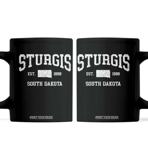 Sturgis South Dakota Est 1888 Coffee Mug Vintage SD State Map Pride