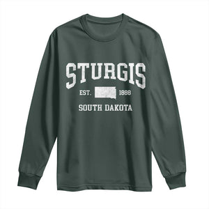 Sturgis South Dakota Est 1888 Long Sleeve Shirt Vintage SD State Map Pride