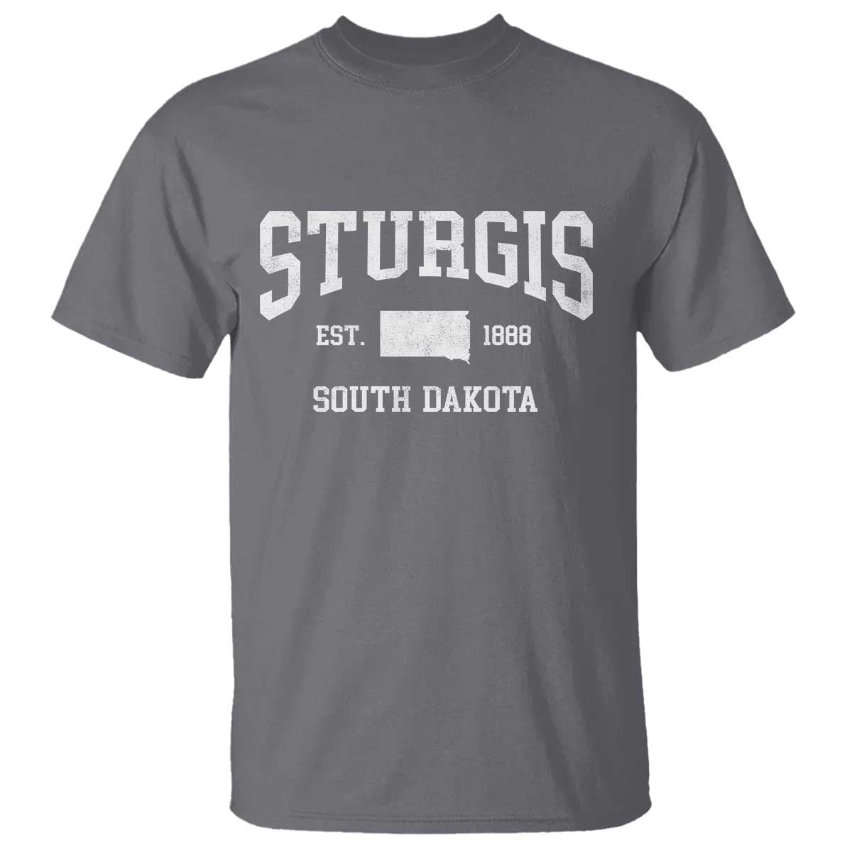Sturgis South Dakota Est 1888 T Shirt Vintage SD State Map Pride