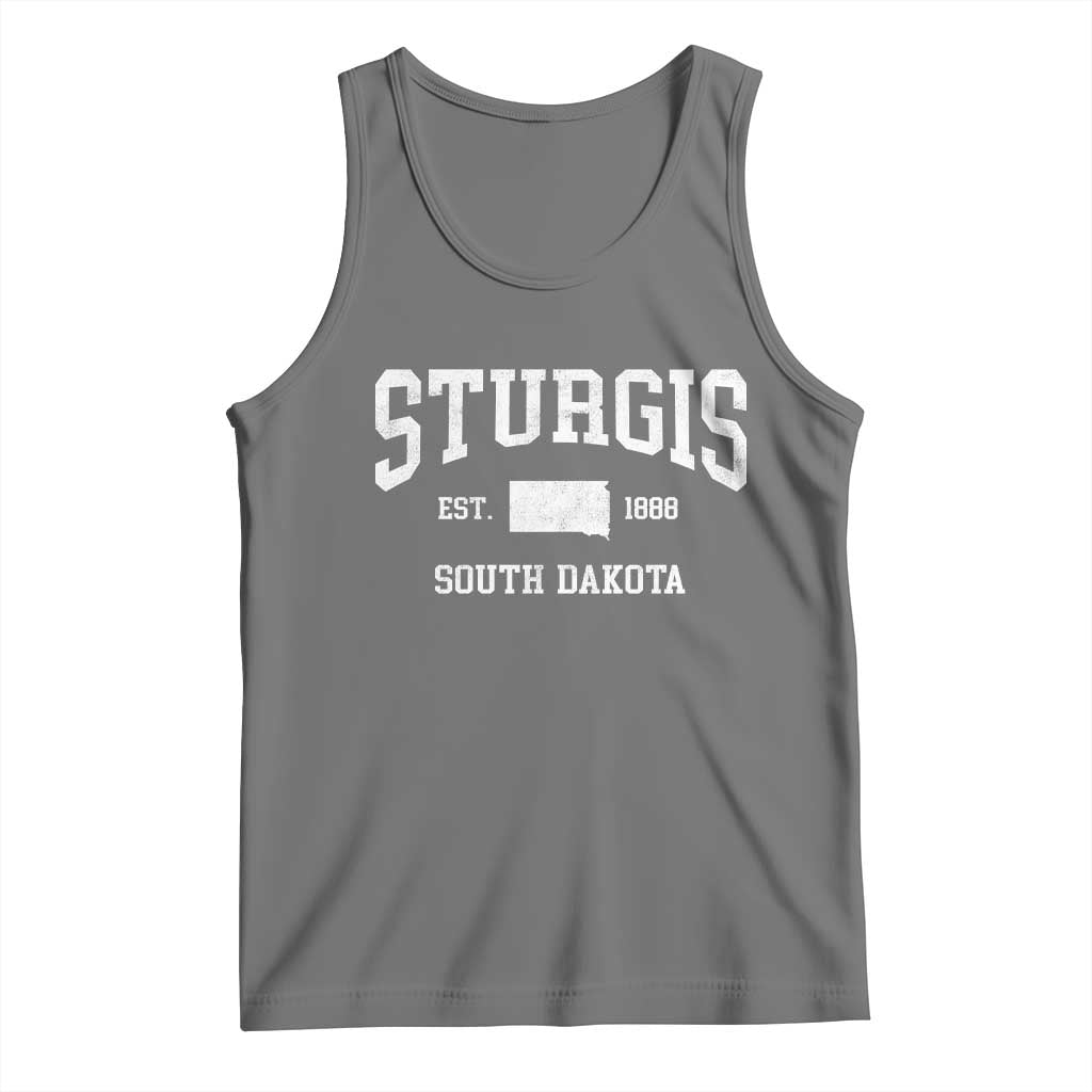 Sturgis South Dakota Est 1888 Tank Top Vintage SD State Map Pride