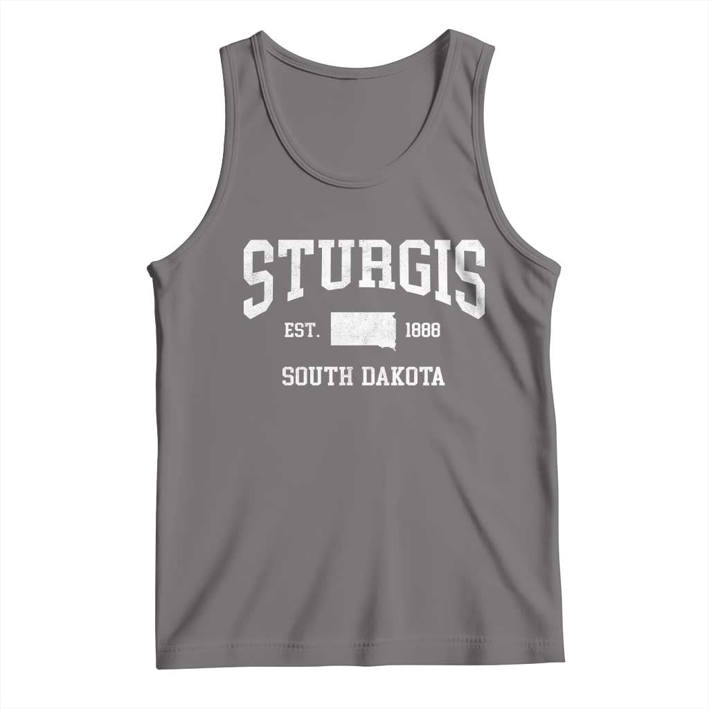 Sturgis South Dakota Est 1888 Tank Top Vintage SD State Map Pride