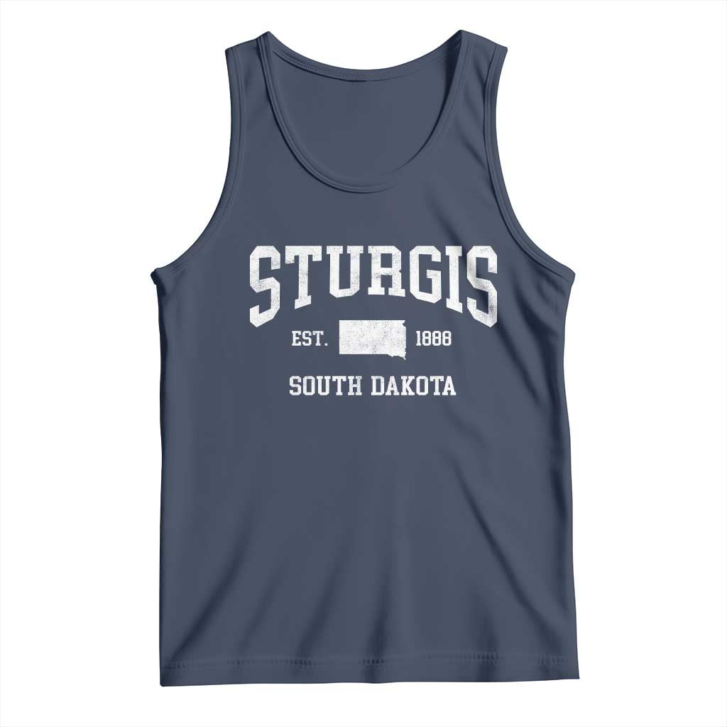 Sturgis South Dakota Est 1888 Tank Top Vintage SD State Map Pride