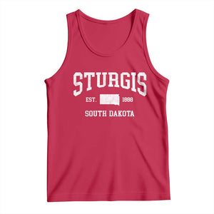 Sturgis South Dakota Est 1888 Tank Top Vintage SD State Map Pride