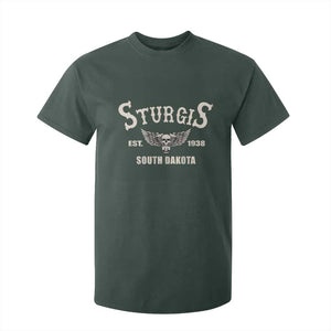 Sturgis South Dakota Est 1938 Motorcycle Biker Skull T Shirt For Kid