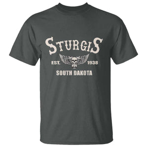 Sturgis South Dakota Est 1938 Motorcycle Biker Skull T Shirt
