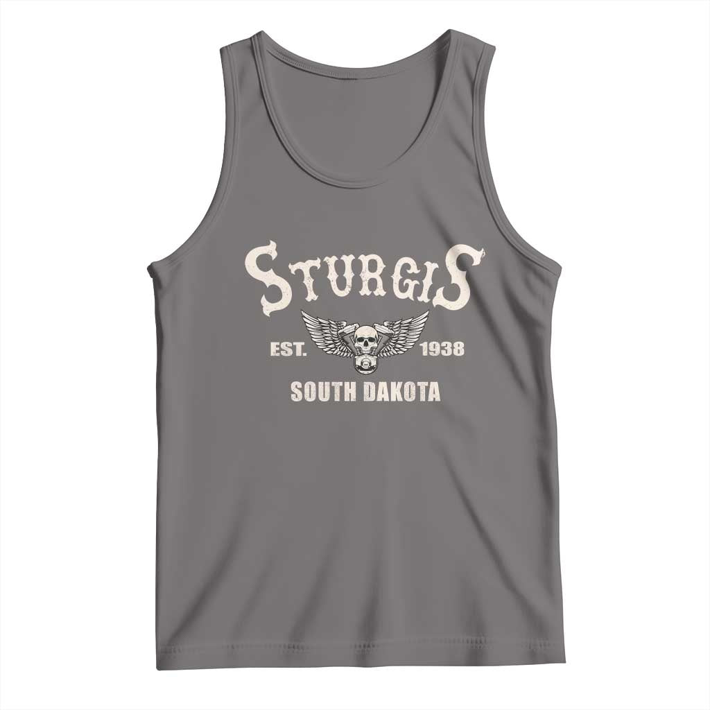 Sturgis South Dakota Est 1938 Motorcycle Biker Skull Tank Top