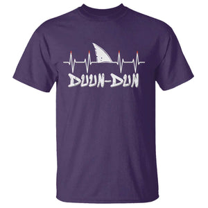 Funny Shark Heartbeat EKG Dunn Ocean Wildlife T Shirt TS11 Purple Print Your Wear