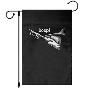 Boop Shark Meme Garden Flag Funny Nose Touch Shark Lovers Ocean Life TS11 Black Print Your Wear