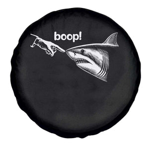 Boop Shark Meme Spare Tire Cover Funny Nose Touch Shark Lovers Ocean Life TS11 Print Your Wear