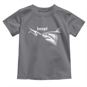 Boop Shark Meme Toddler T Shirt Funny Nose Touch Shark Lovers Ocean Life TS11 Charcoal Print Your Wear