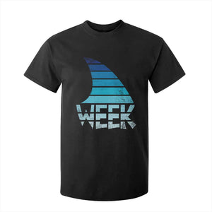 Funny Shark Fin Week Retro Ocean Wildlife Vintage T Shirt For Kid TS11 Black Print Your Wear