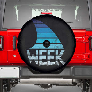 Funny Shark Fin Week Retro Ocean Wildlife Vintage Spare Tire Cover TS11 Black Print Your Wear