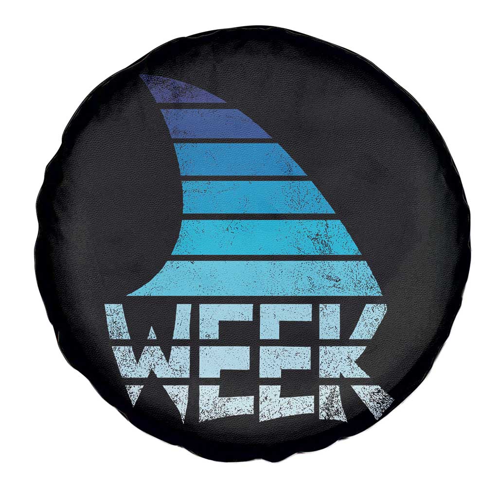 Funny Shark Fin Week Retro Ocean Wildlife Vintage Spare Tire Cover TS11 Print Your Wear