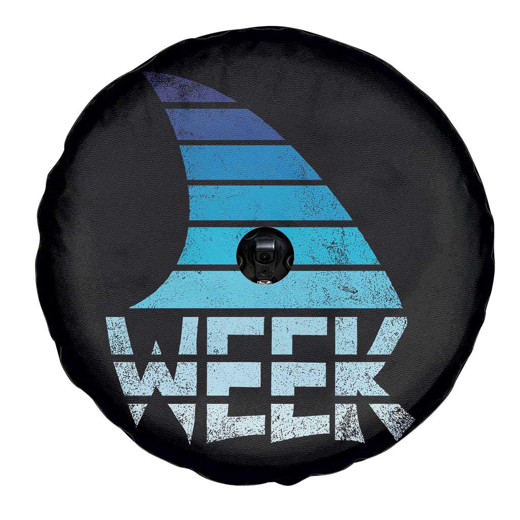 Funny Shark Fin Week Retro Ocean Wildlife Vintage Spare Tire Cover TS11 Print Your Wear