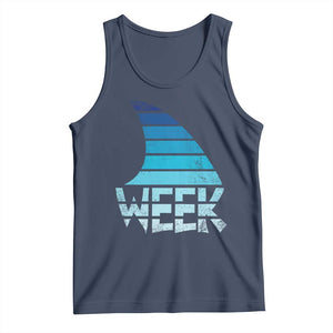 Funny Shark Fin Week Retro Ocean Wildlife Vintage Tank Top TS11 Navy Print Your Wear