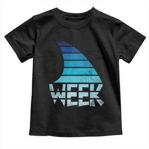Funny Shark Fin Week Retro Ocean Wildlife Vintage Toddler T Shirt TS11 Black Print Your Wear