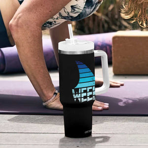Funny Shark Fin Week Retro Ocean Wildlife Vintage Tumbler With Handle TS11 Print Your Wear