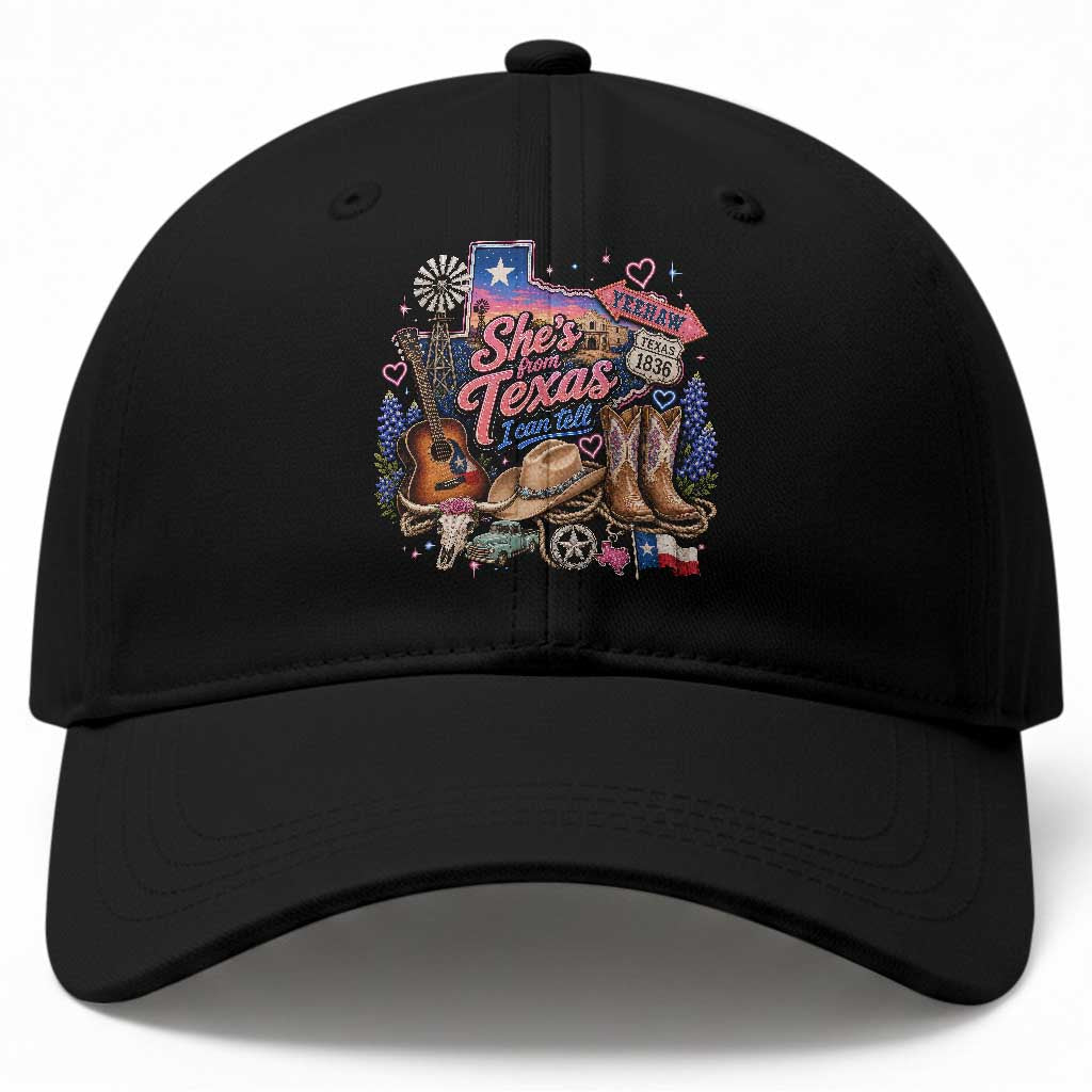 She Is From Texas I Can Tell Baseball Cap Texas Girl Pride TS11 Print Your Wear