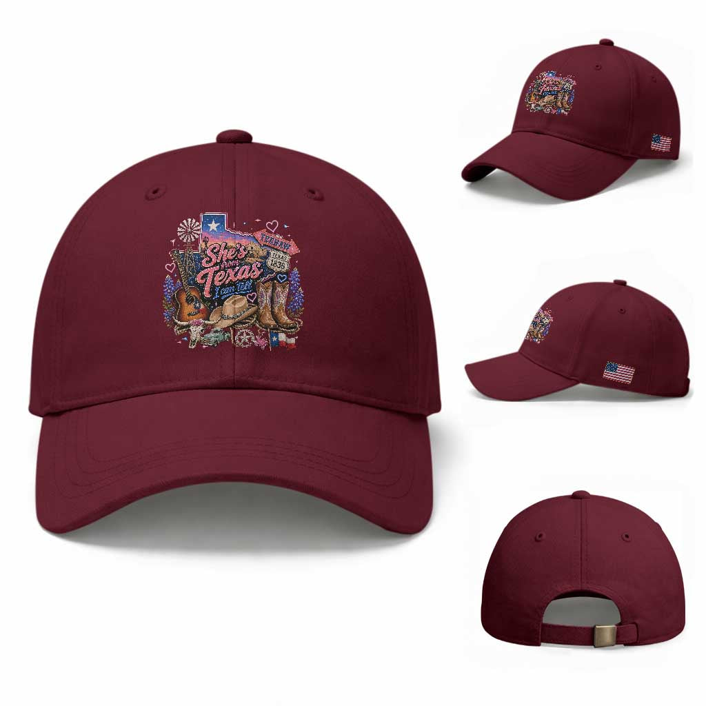 She Is From Texas I Can Tell Baseball Cap Texas Girl Pride
