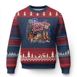 She Is From Texas I Can Tell Ugly Christmas Sweater Texas Girl Pride