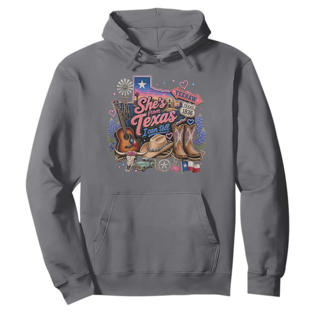 She Is From Texas I Can Tell Hoodie Texas Girl Pride