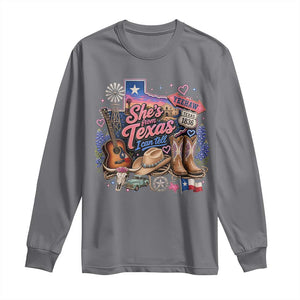 She Is From Texas I Can Tell Long Sleeve Shirt Texas Girl Pride