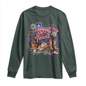 She Is From Texas I Can Tell Long Sleeve Shirt Texas Girl Pride