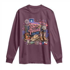 She Is From Texas I Can Tell Long Sleeve Shirt Texas Girl Pride