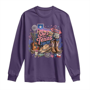 She Is From Texas I Can Tell Long Sleeve Shirt Texas Girl Pride
