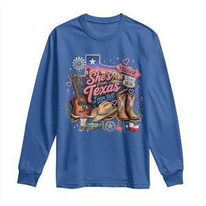 She Is From Texas I Can Tell Long Sleeve Shirt Texas Girl Pride