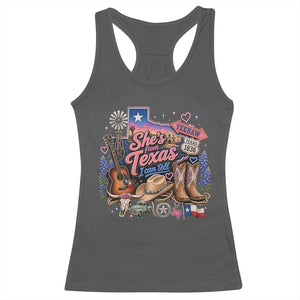 She Is From Texas I Can Tell Racerback Tank Top Texas Girl Pride