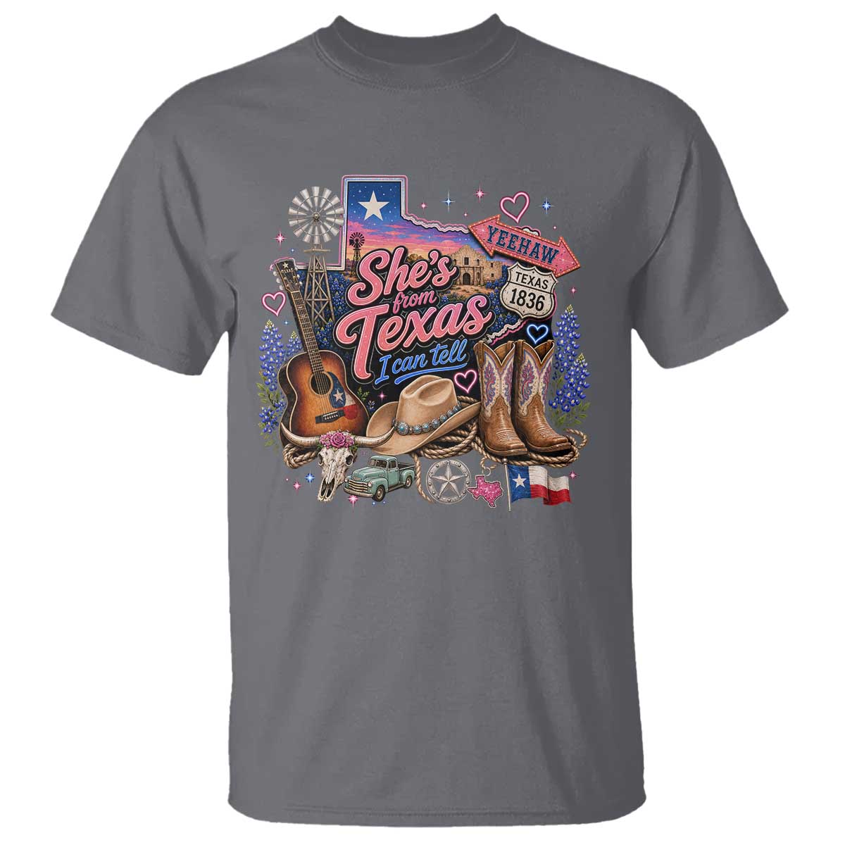 She Is From Texas I Can Tell T Shirt Texas Girl Pride