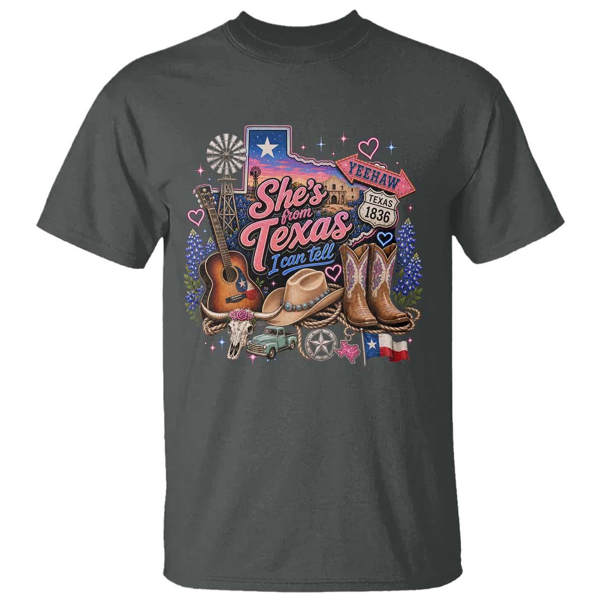 She Is From Texas I Can Tell T Shirt Texas Girl Pride