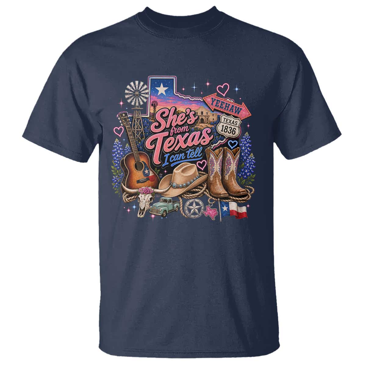 She Is From Texas I Can Tell T Shirt Texas Girl Pride