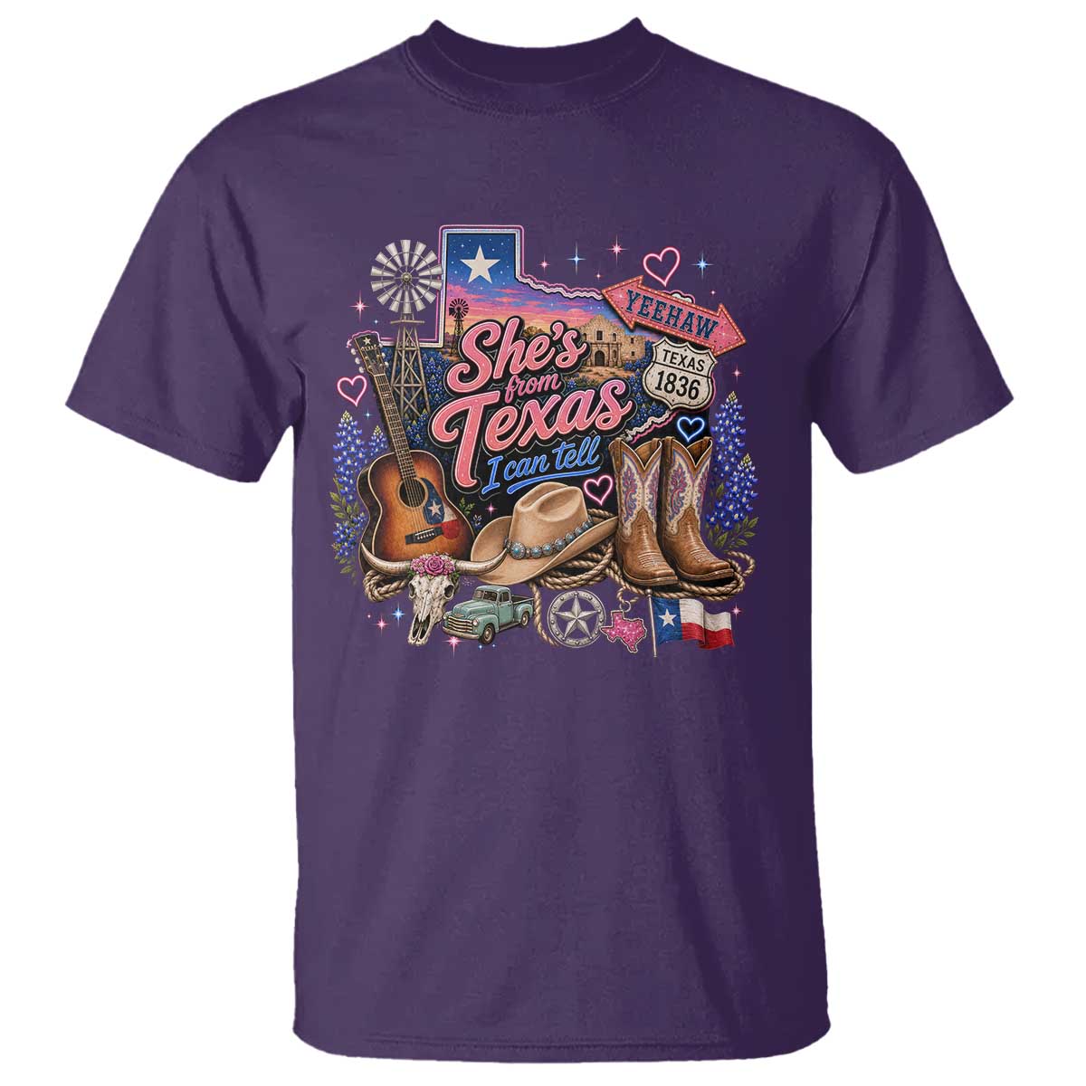 She Is From Texas I Can Tell T Shirt Texas Girl Pride