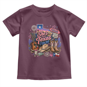 She Is From Texas I Can Tell Toddler T Shirt Texas Girl Pride