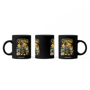When Life Gives You Lemons Throw Them At People Coffee Mug Skeleton Lemon Jokes