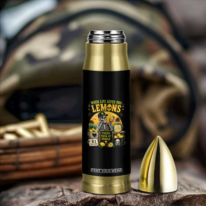 When Life Gives You Lemons Throw Them At People Bullet Tumbler Skeleton Lemon Jokes TS11 Print Your Wear
