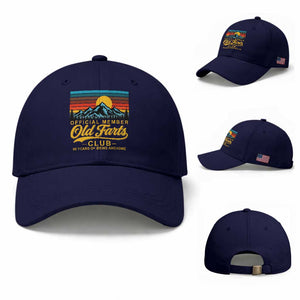 90th Birthday Official Member Old Fart Club Baseball Cap 90 Years of Being Awesome Funny Fart Joke Retro