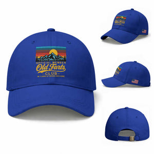 90th Birthday Official Member Old Fart Club Baseball Cap 90 Years of Being Awesome Funny Fart Joke Retro