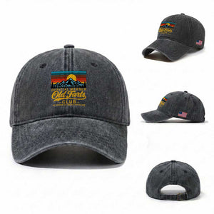 45th Birthday Official Member Old Fart Club Washed Cotton Baseball Cap 45 Years of Being Awesome Funny Fart Joke Retro